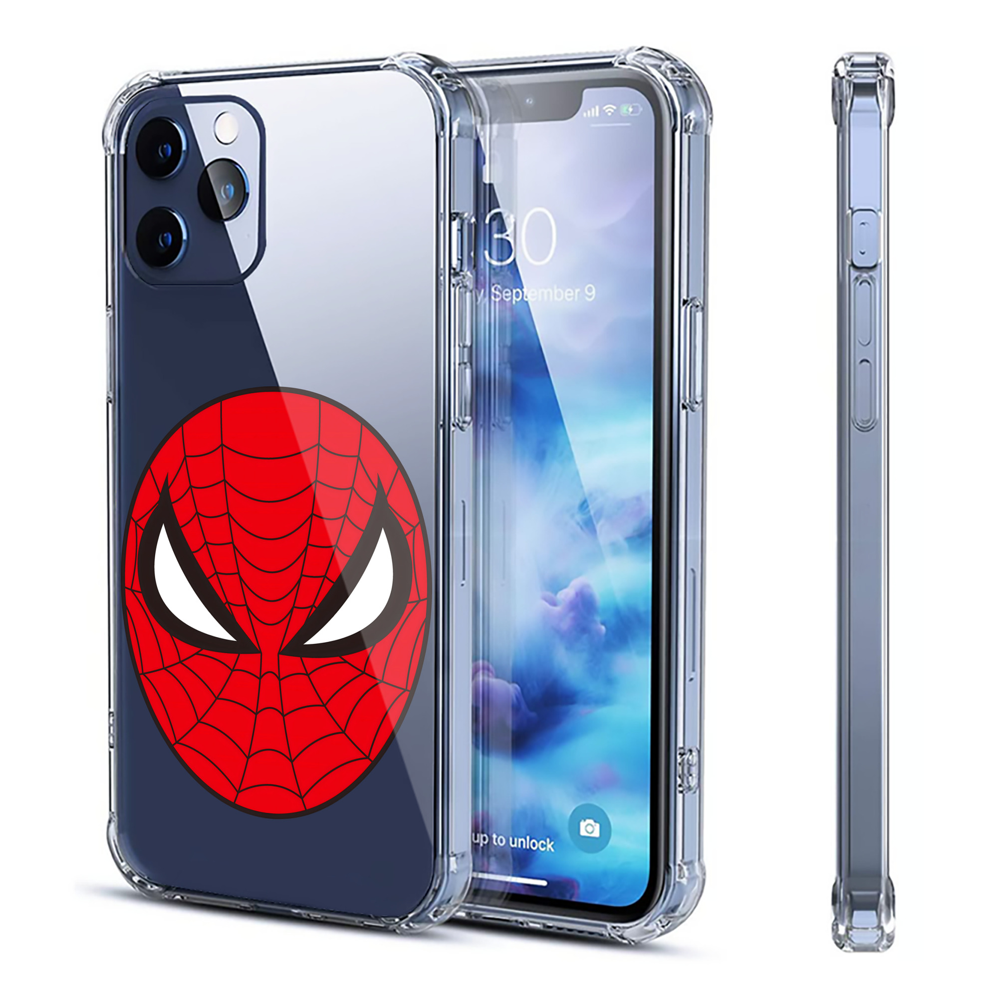 （画像用） アベンジャーズ The Avengers 【iPhone 12シリーズ対応】透明スマホケース（クリアソフトケース）